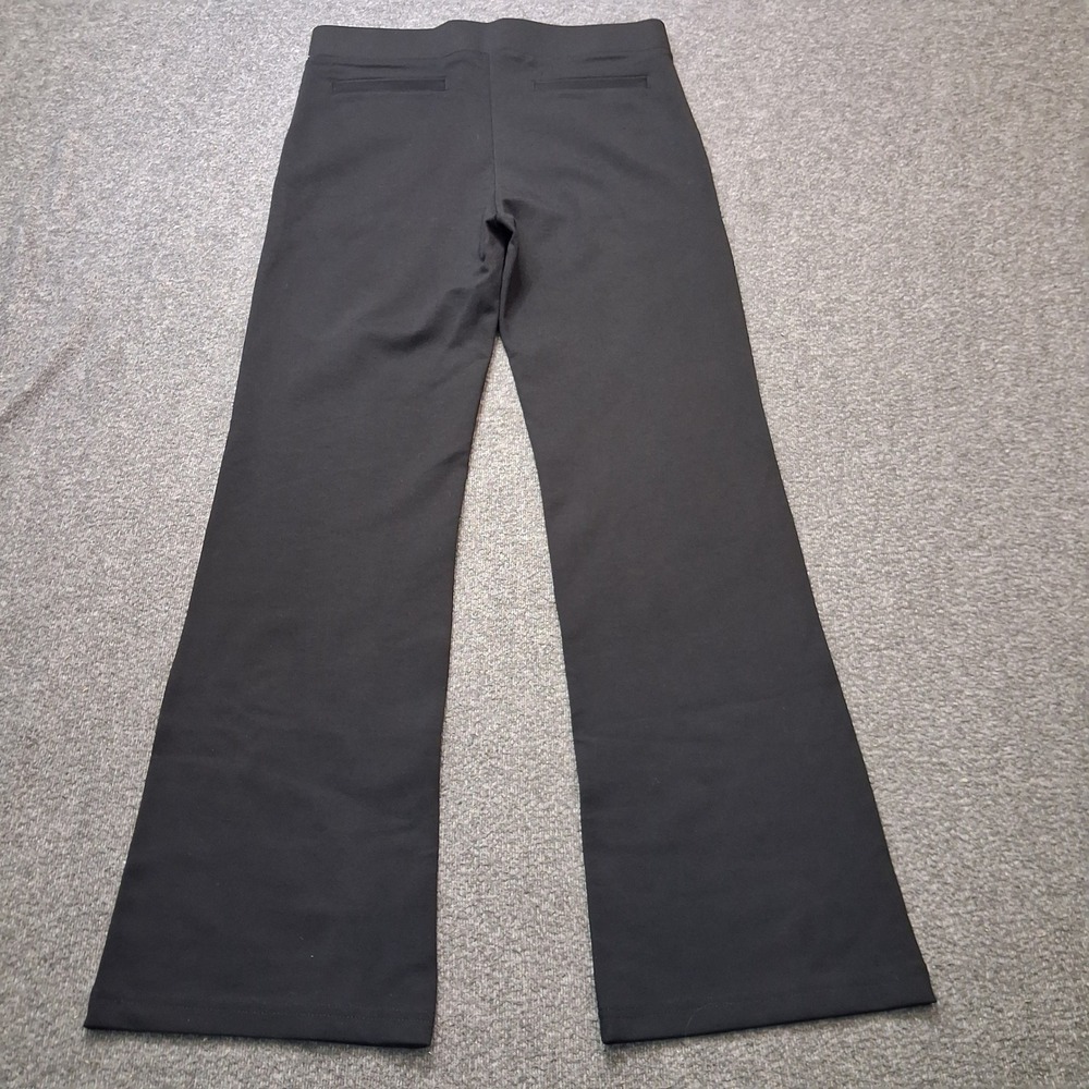 Betabrand Dress Pant Yoga Pant Black Sailor Button Pull On Bootcut Womens Sz L - Picture 2 of 13